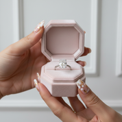 White Gold Oval Cut Simulated Diamond Engagement Ring