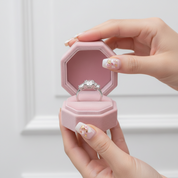 White Gold Round Cut Diamond Three Stone Engagement Ring-Black Diamonds New York