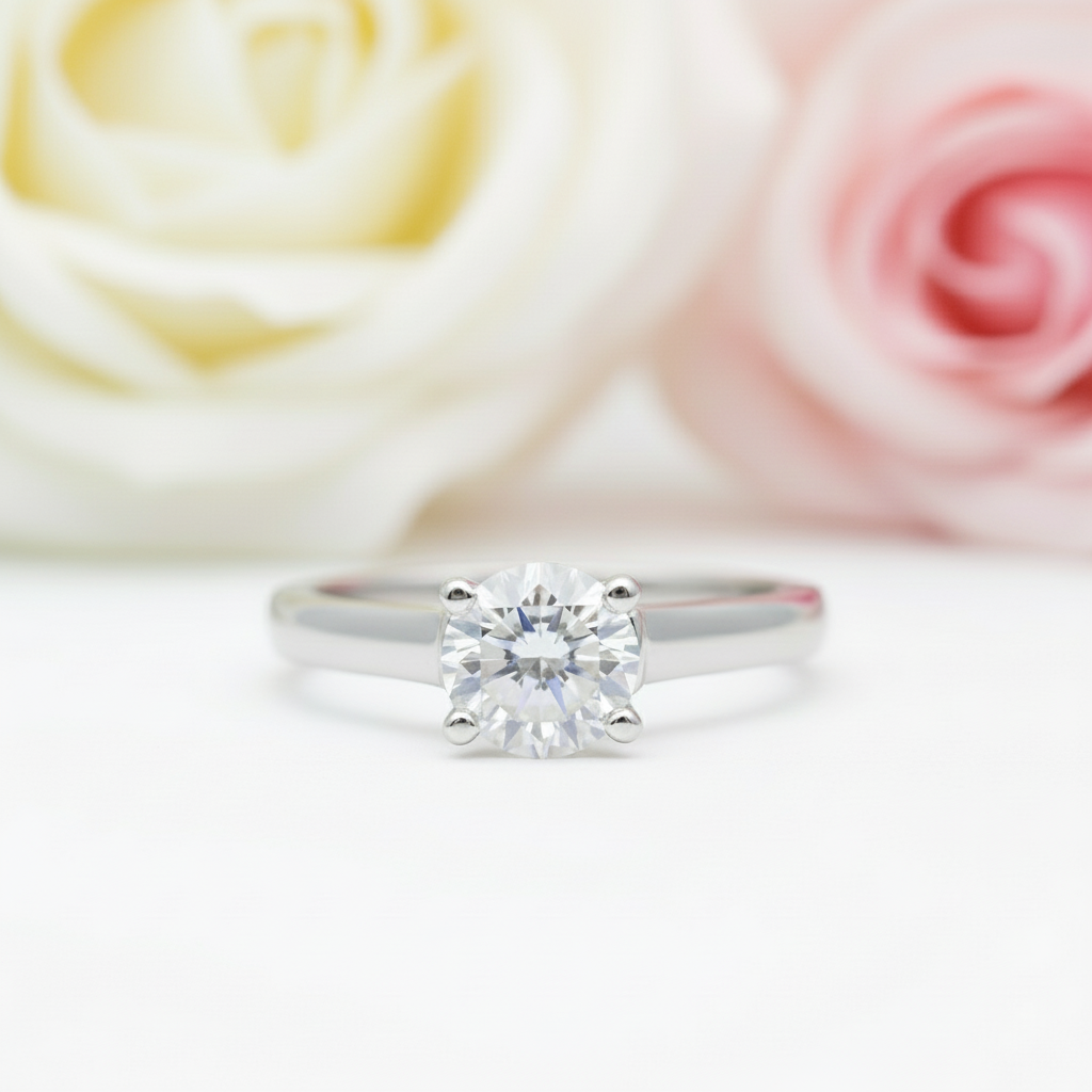 White Gold Round Diamond Art Deco Ring Set-Black Diamonds New York