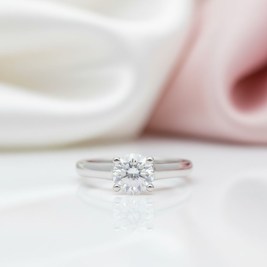 White Gold Round Diamond Option Art Deco Ring Set-Black Diamonds New York