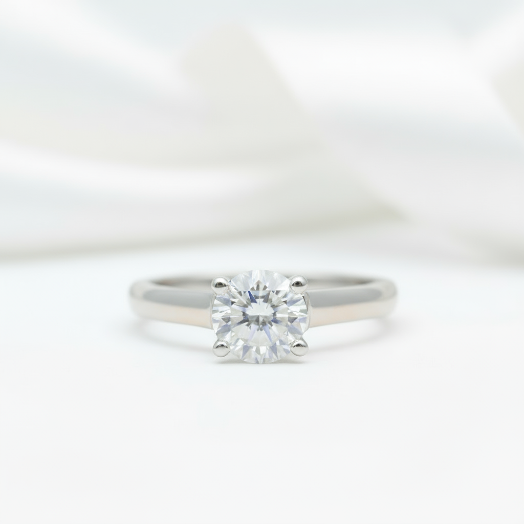 White Gold Round Diamond Art Deco Ring Set-Black Diamonds New York