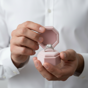 Stunning Halo Round Cut Simulated Diamond Option Wedding Ring Set-Black Diamonds New York