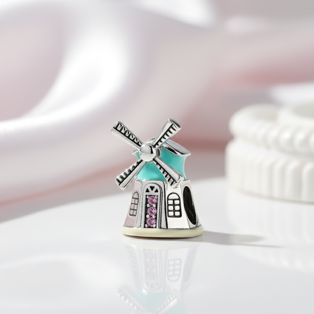 Windmill Charm-Black Diamonds New York
