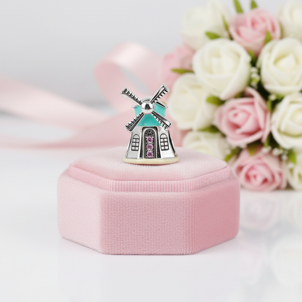 Windmill Charm-Black Diamonds New York