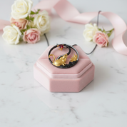 Year Of The Rat-Natural Garnet Handmade Rat Necklace-Black Diamonds New York