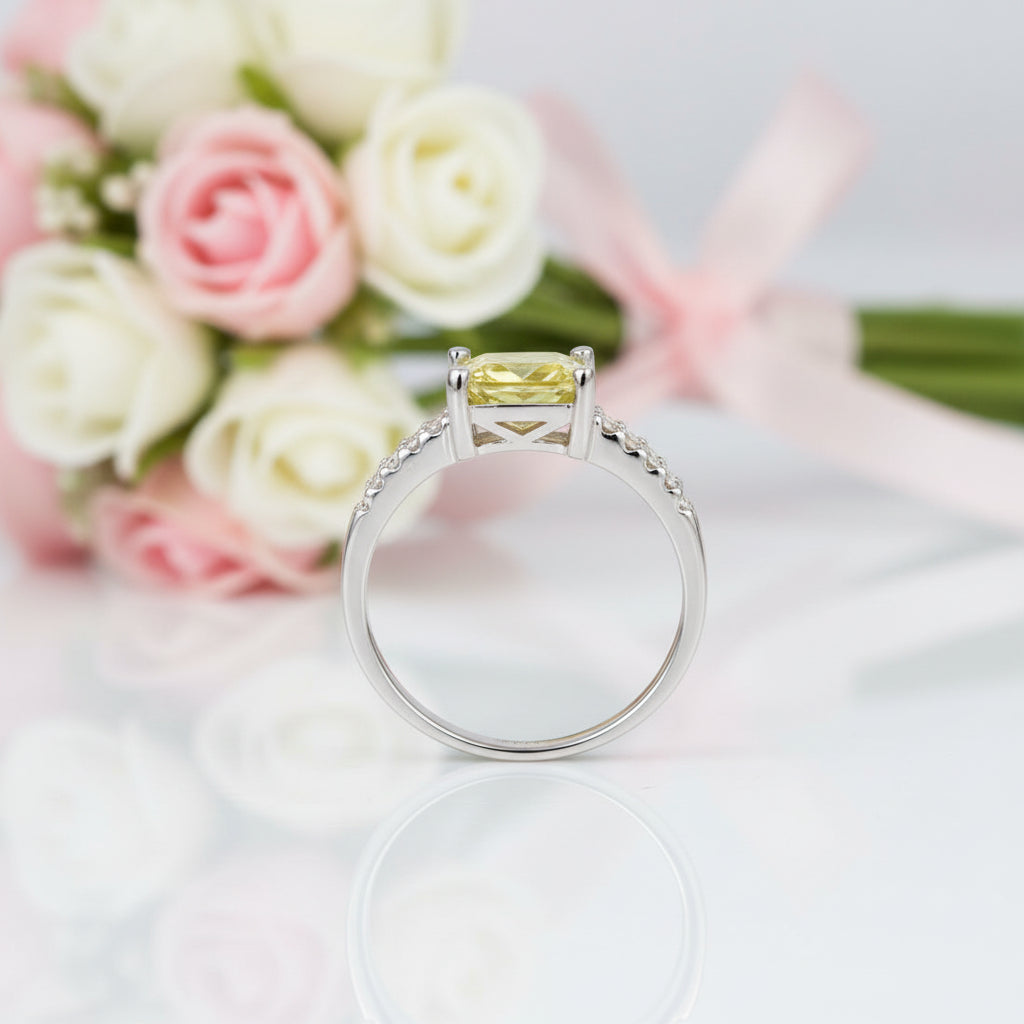 Yellow Canary 2.0 Ct Diamond Option Split Shank Ring-Black Diamonds New York