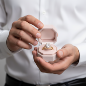 Yellow Gold 2.0ct Oval Cut Wedding Set-Black Diamonds New York