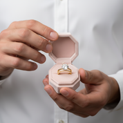 Yellow Gold 2.5 ct Round Cut Solitaire Diamond Option Bridal Set-Black Diamonds New York