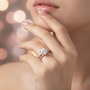 Yellow Gold 2.5 ct Round Cut Solitaire Simulated Diamond Bridal Set-Black Diamonds New York