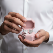 Classic 18k Gold Diamond Heart Shaped Earrings-Black Diamonds New York