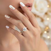 Yellow Gold Classic Round Cut Wedding Ring Set-Black Diamonds New York