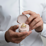 Yellow Gold Oval Cut Yellow Sapphire Engagement Ring Set-Black Diamonds New York