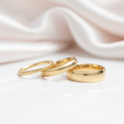 Yellow Gold Titanium Men's Wedding Band-Black Diamonds New York