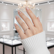 Yellow Gold Twist Infinity Wedding Ring Band-Black Diamonds New York