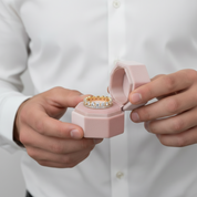 Yellow Gold Women's Stackable Wedding Band Set-Black Diamonds New York