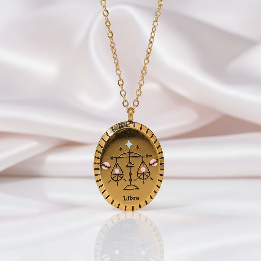 Zodiac Sign Constellation Pendant Necklace-Black Diamonds New York