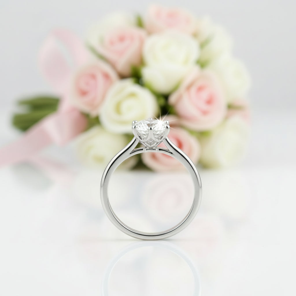 0.5-3ct Classic Diamond Option Solitaire Wedding Ring-Black Diamonds New York