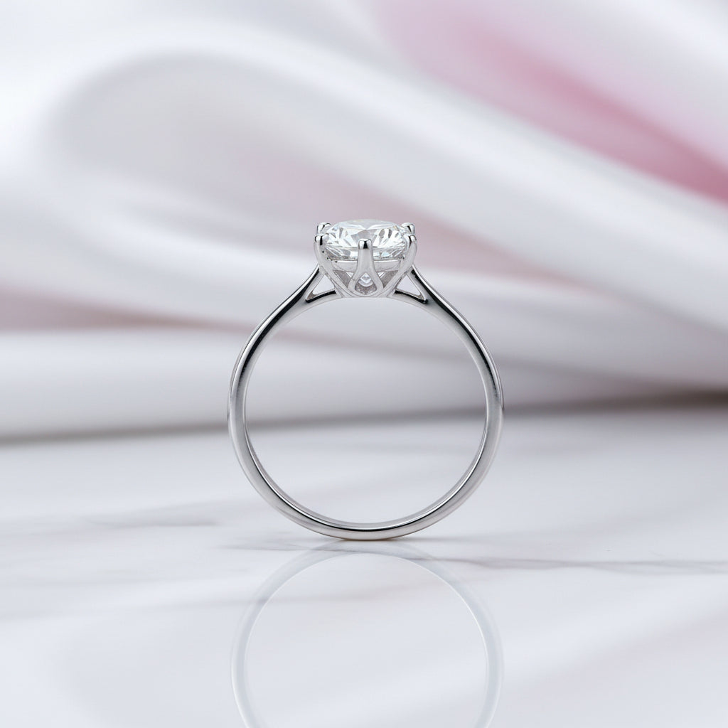 0.5-3ct Classic Diamond Option Solitaire Wedding Ring-Black Diamonds New York