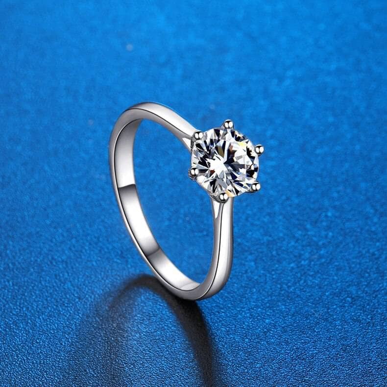 0.5-3ct Classic Diamond Solitaire Wedding Ring-Black Diamonds New York
