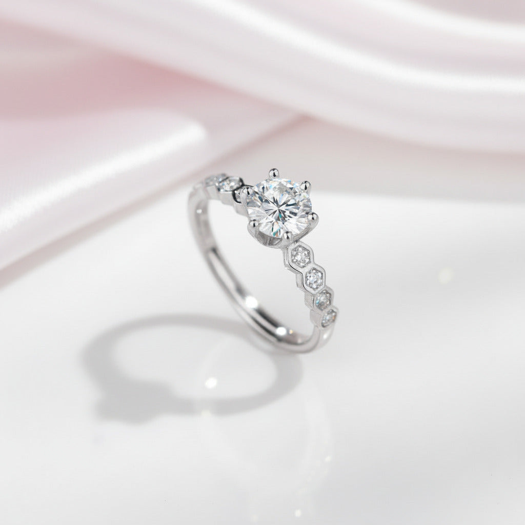 0.5 ct 5mm Diamond Option Antique Option Ring-Black Diamonds New York