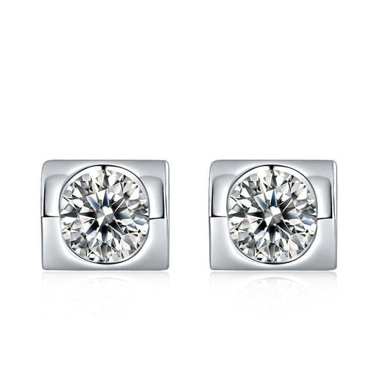 0.5ct 5.0mm Round Diamond Earrings-Black Diamonds New York