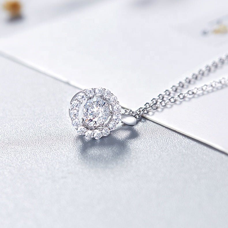0.5Ct 5.0mm Twinkle Setting Diamond Necklace-Black Diamonds New York