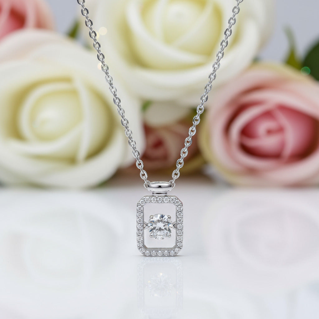 0.5 Ct Twinkle Setting Diamond Necklace-Black Diamonds New York