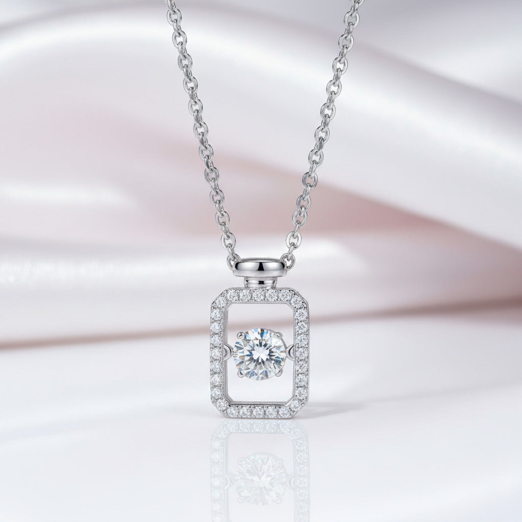 0.5 Ct Twinkle Setting Diamond Option Necklace-Black Diamonds New York