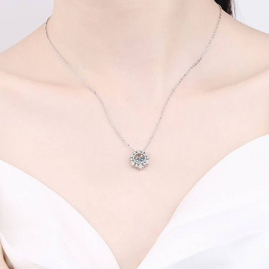 0.5ct Hexagram Smart Moissanite Necklace-Black Diamonds New York