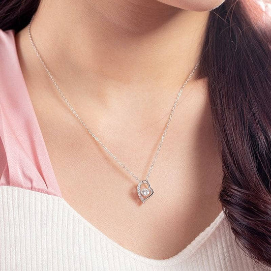 0.5ct Diamond Dancing Stone Heart Necklace-Black Diamonds New York