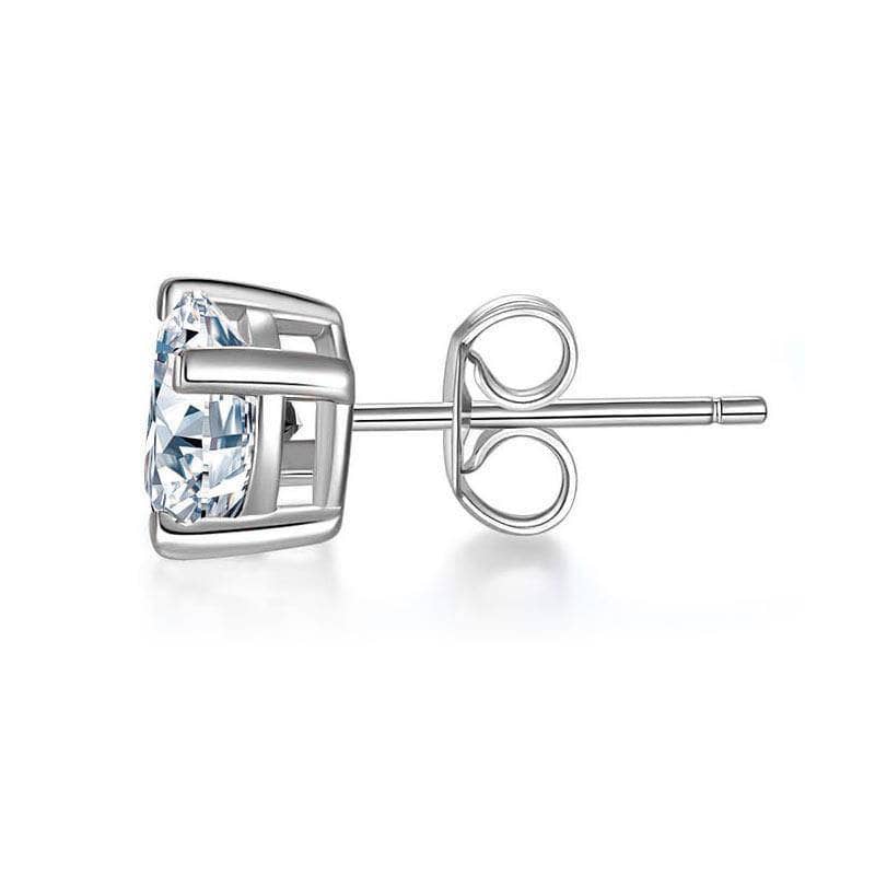 0.5ct Round Moissanite Diamond Earring (1 Piece) Unisex-Black Diamonds New York
