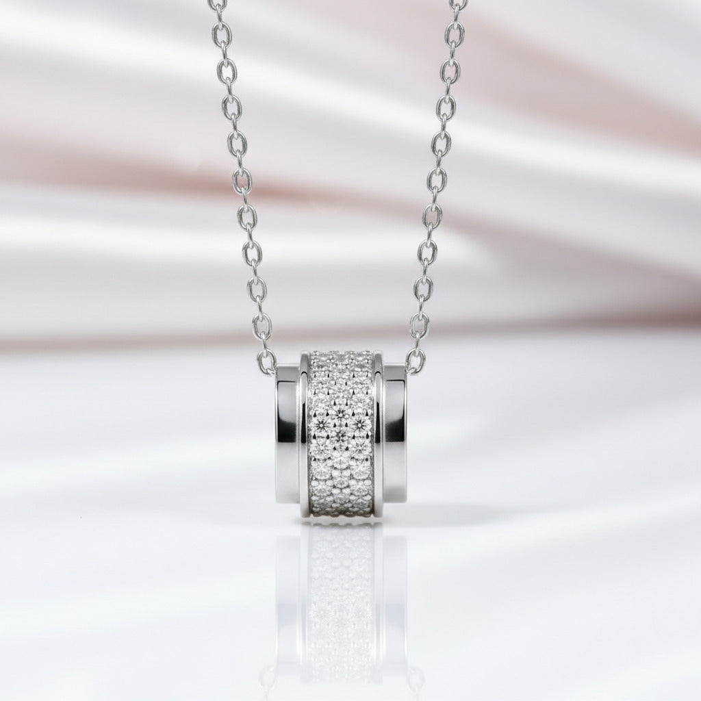 0.69ct Diamond Option Bridal Pendant Necklace-Black Diamonds New York