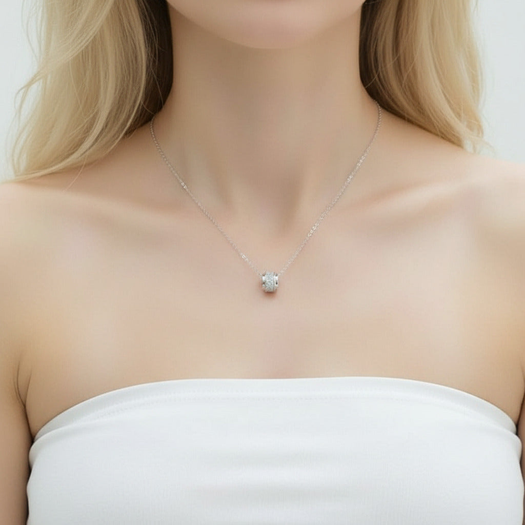 0.69ct Diamond Bridal Pendant Necklace-Black Diamonds New York