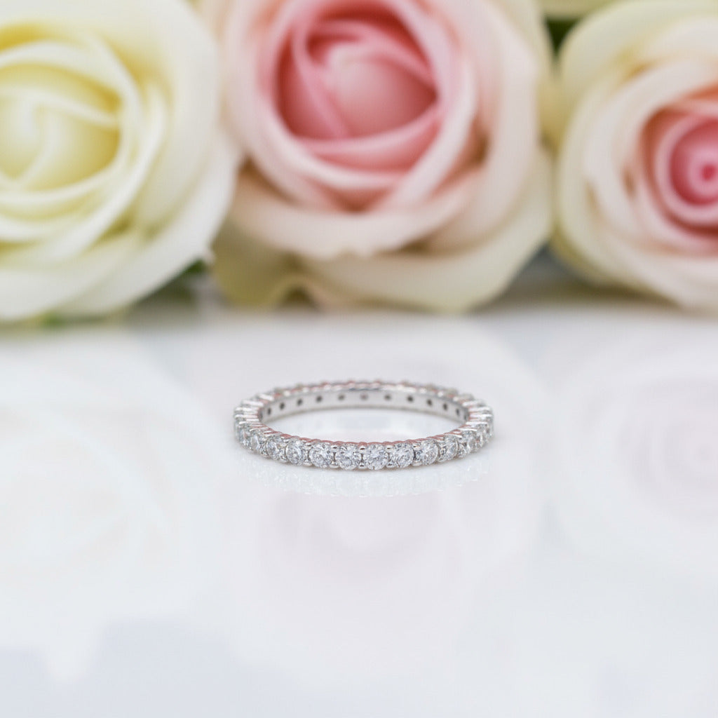 0.87Ct 2mm Diamond Band-Black Diamonds New York