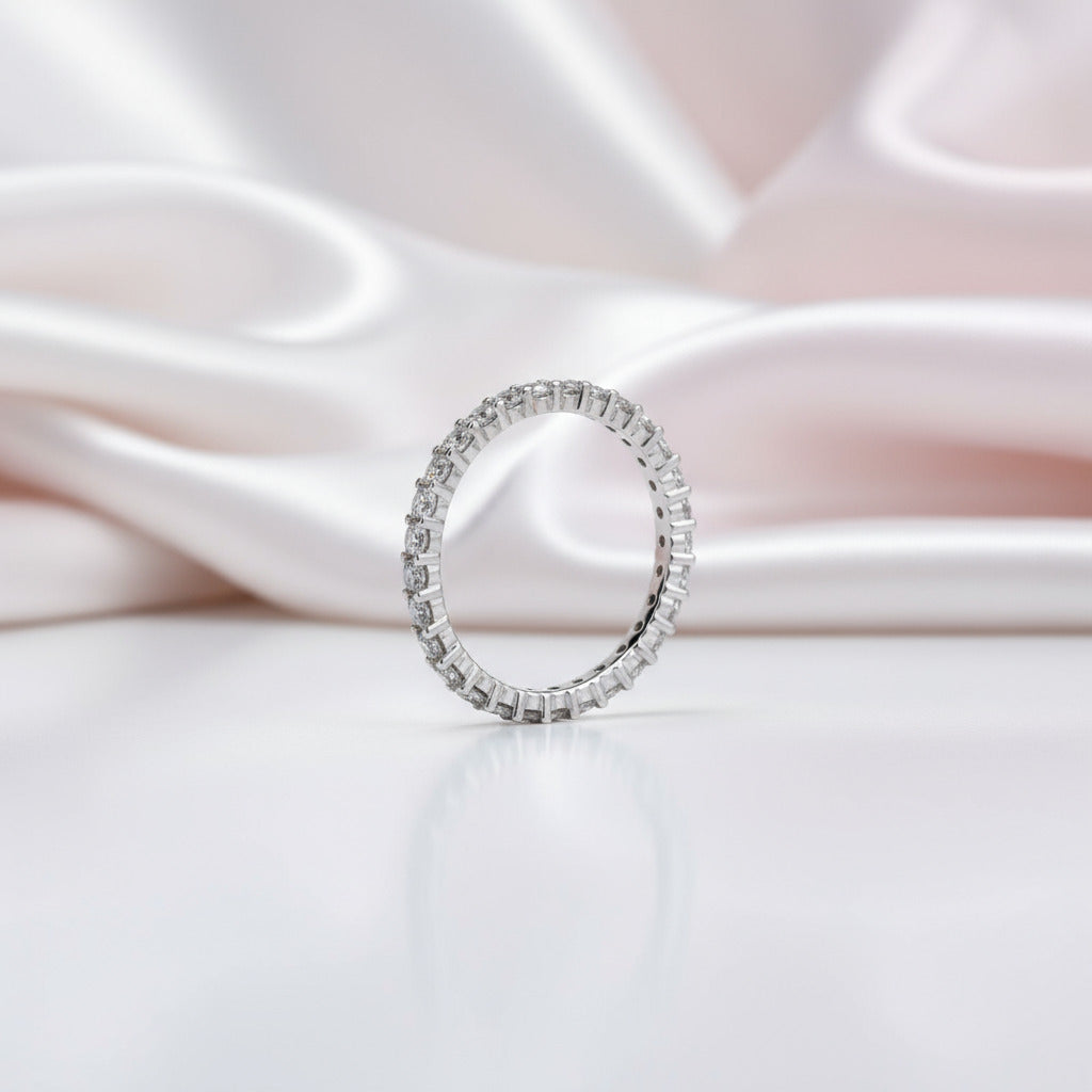 0.87Ct 2mm Diamond Band-Black Diamonds New York