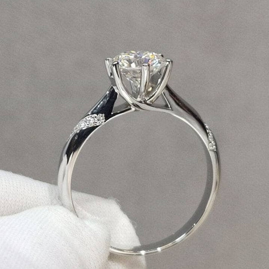 2 Carat Round Round Cut Diamond Engagement Ring-Black Diamonds New York