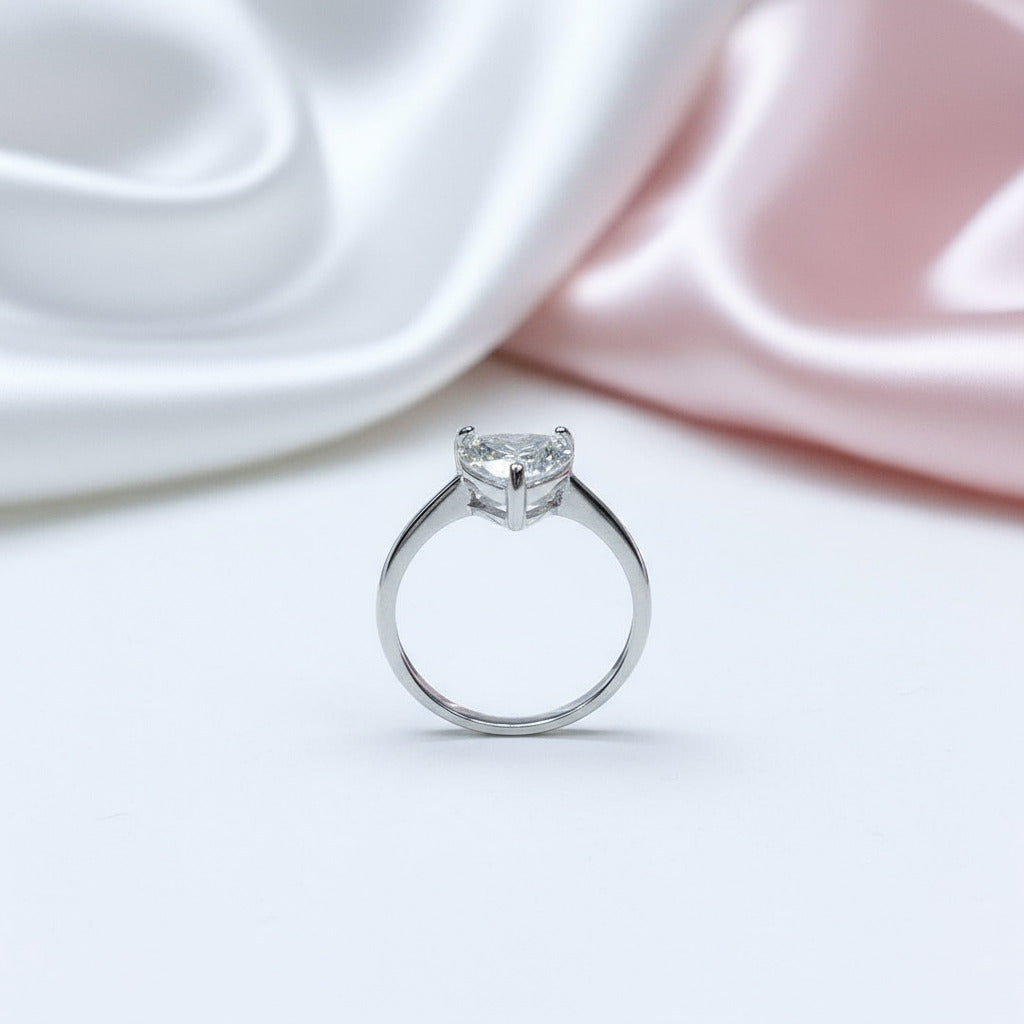 3ct Heart Cut Diamond Forever Love Engagement Ring-Black Diamonds New York