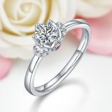 1.0Ct 6.5mm VVS1 Diamond Option Crown Ring