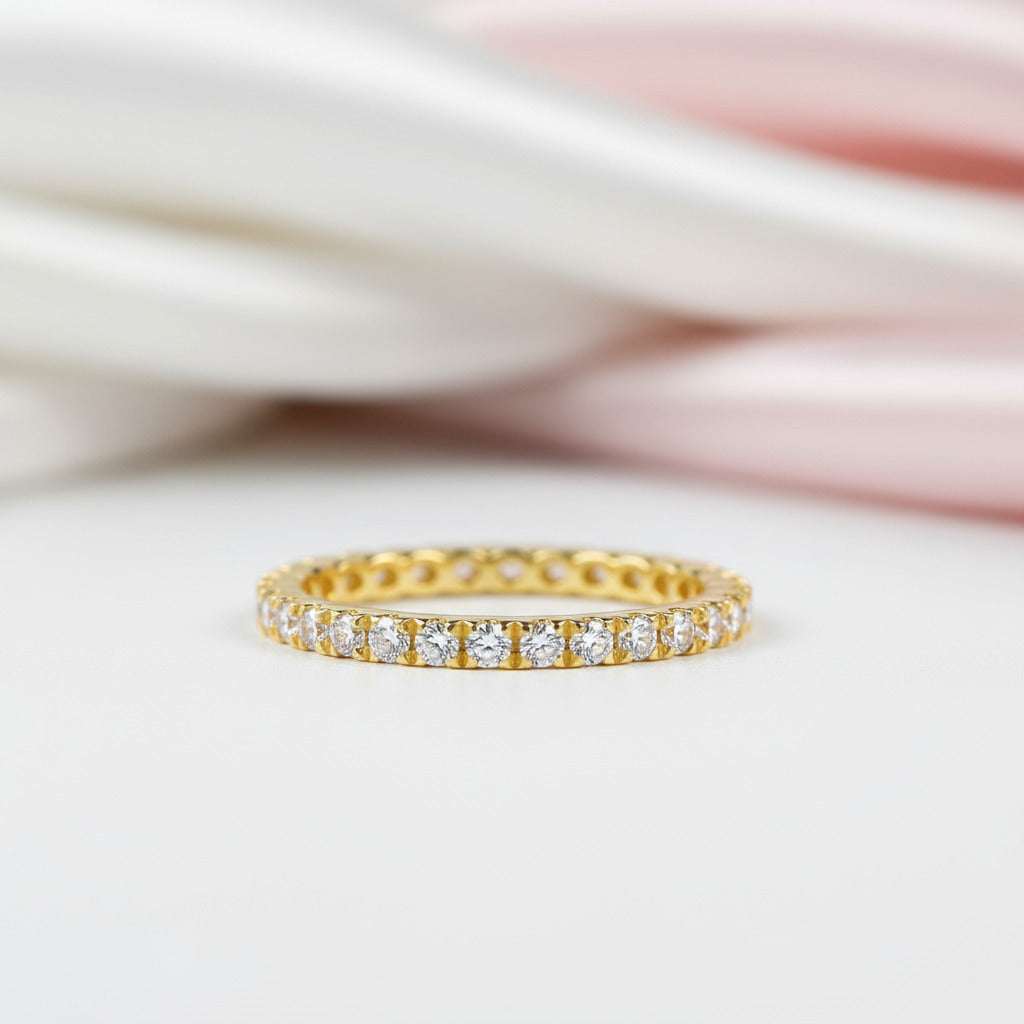 1.3mm Diamond Option Eternity Wedding Band-Black Diamonds New York