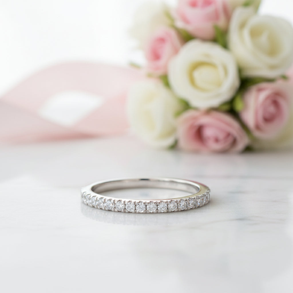 1.0 ct Marquise Cut Diamond Option White Gold Engagement Ring Set-Black Diamonds New York