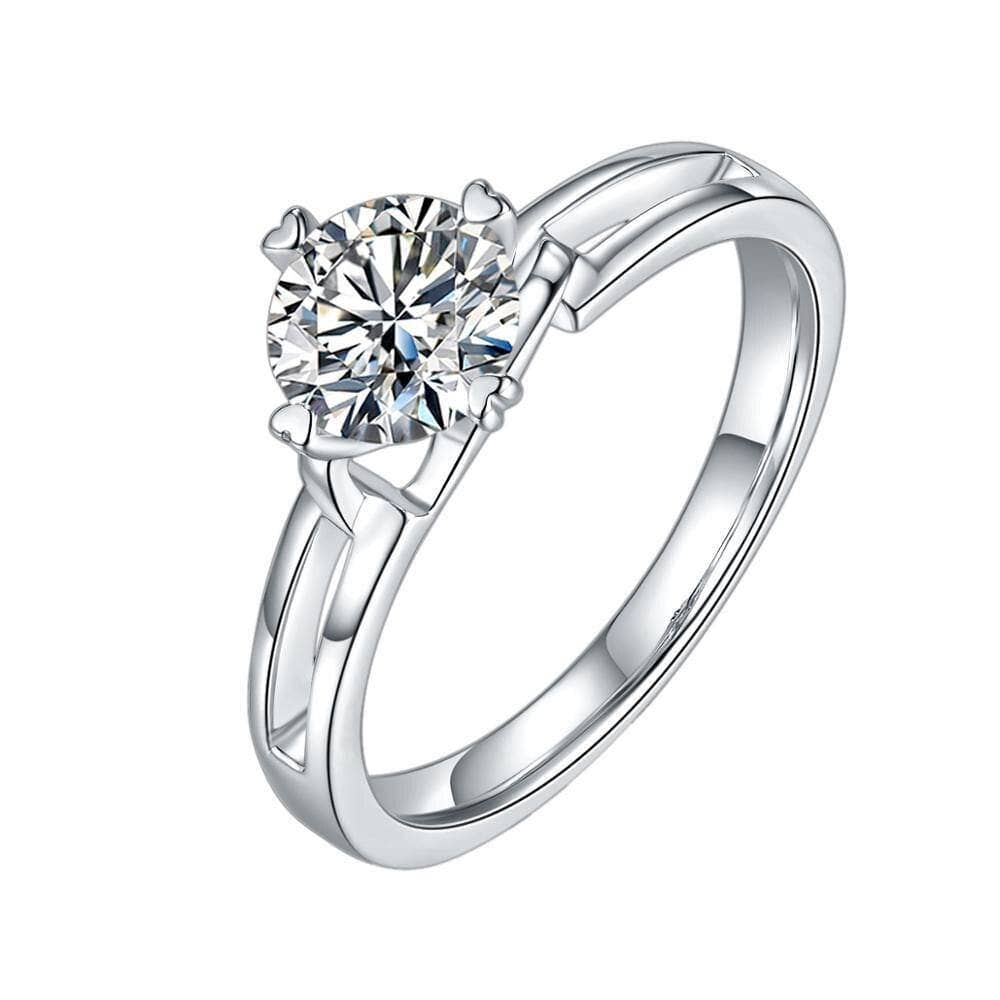 1.0 ct Round Diamond Engagement Ring-Black Diamonds New York