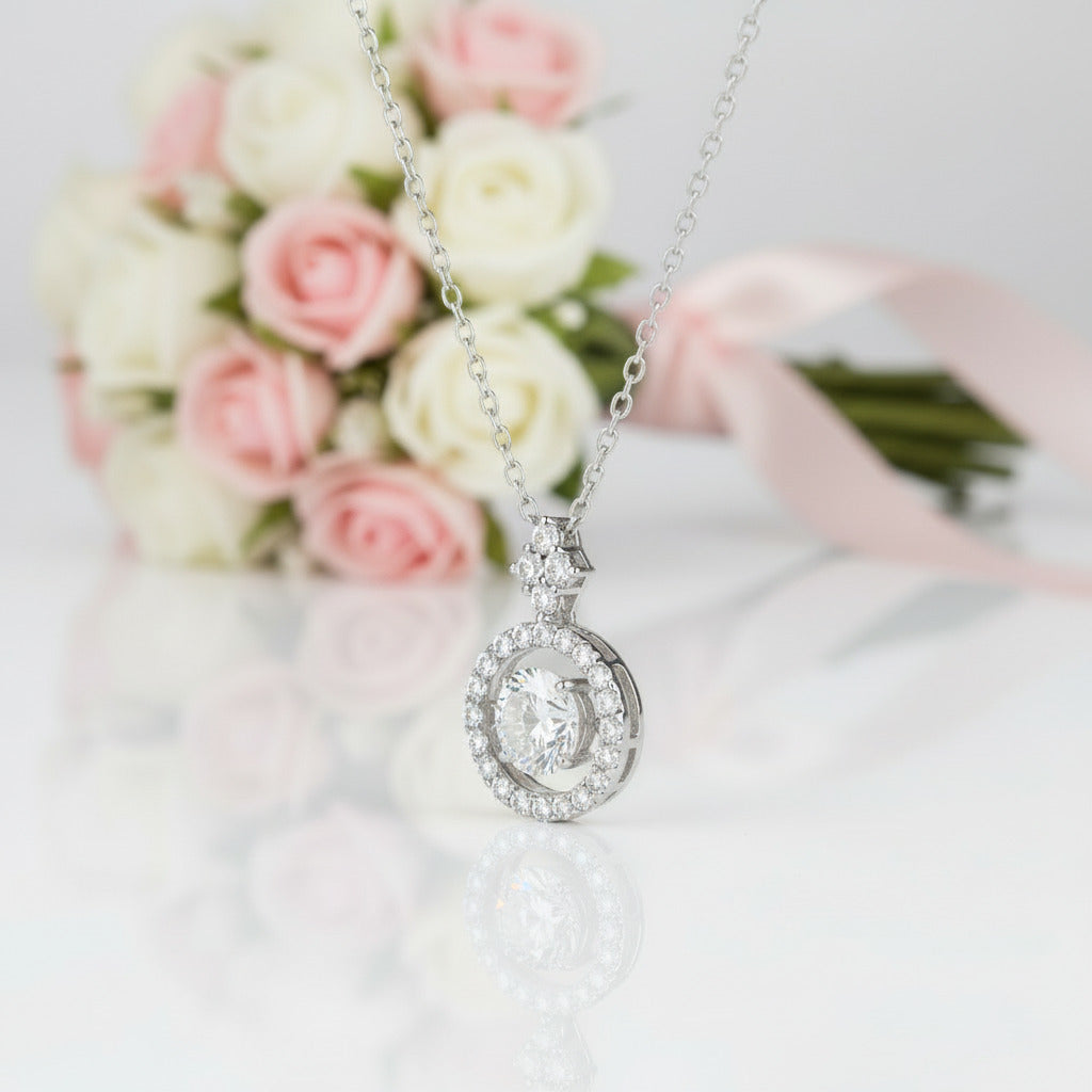 1.0 Ct Round Diamond Necklace-Black Diamonds New York