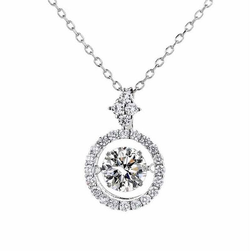 1/0.8ct Moissanite Diamond Necklace-Black Diamonds New York