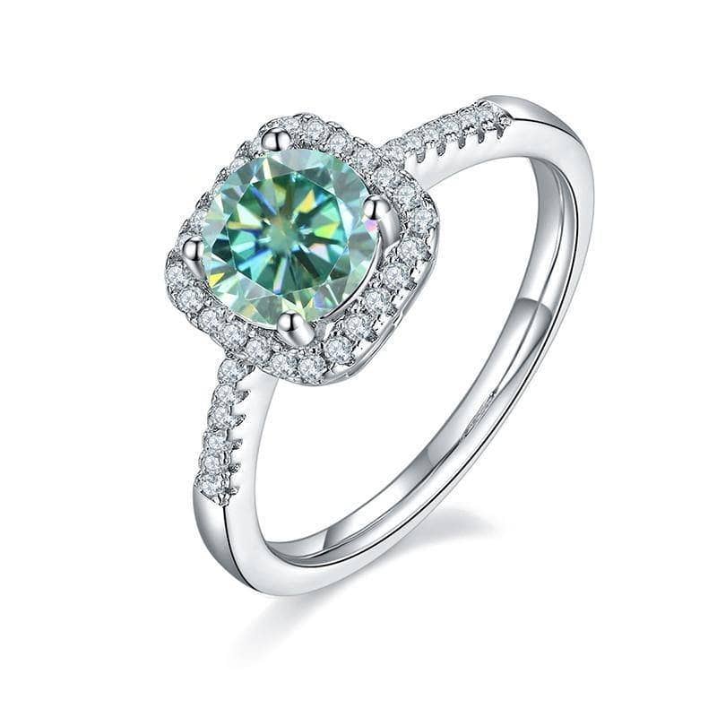 Amazon.com: UNIQUE ARTS Lab Grown Green Colour Emerald Ring For Women In  14k Solid Gold Ring Stone Size 8x8 MM Stone Weight 1.60 CTW Lab Grwon  Diamond Size 3x3 MM Diamond Weight
