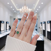 1.0ct Cushion Cut D Color Diamond Engagement Ring-Black Diamonds New York