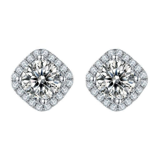 1.0Ct D Color VVS1 Diamond Earrings-Black Diamonds New York