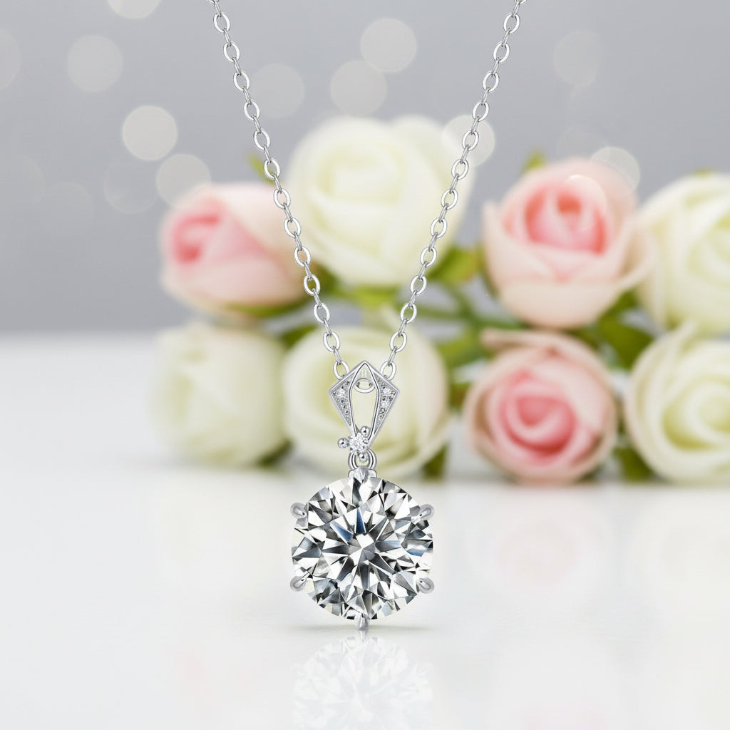 10 Ct Diamond Pendant Necklace-Black Diamonds New York