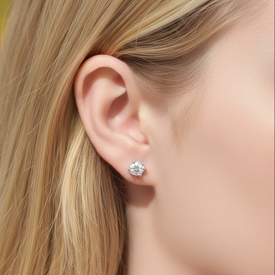 1.0Ct Ox Diamond Option Earrings-Black Diamonds New York