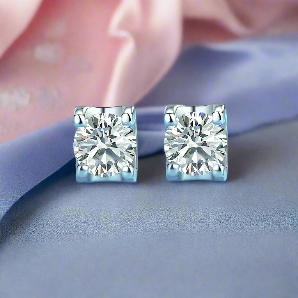 1.0Ct Ox Diamond Earrings-Black Diamonds New York