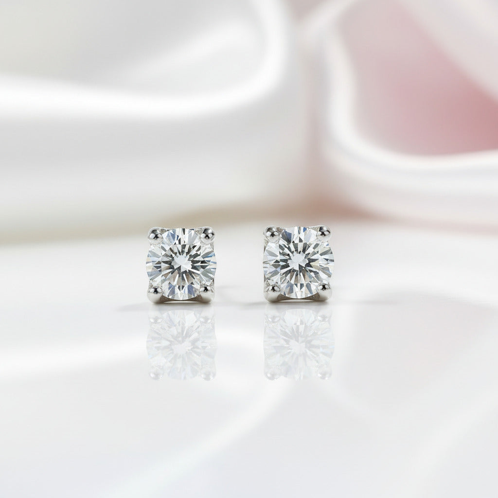 1.0Ct Ox Diamond Option Earrings-Black Diamonds New York